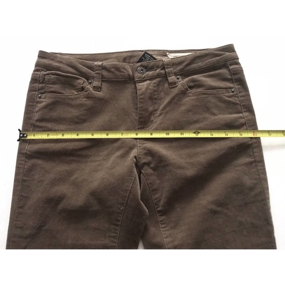 Chor | Women's Brown Belt Looped Straight Leg Corduroy Pants Size 3 - Picture 8 of 10